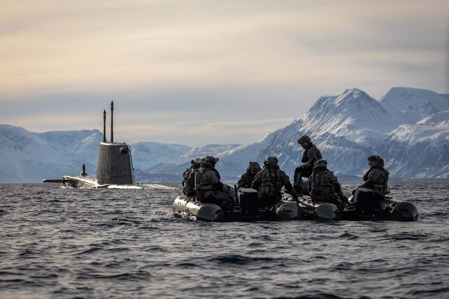 Royal Marine maritime operations at sea